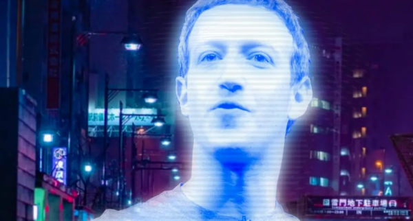 Mark Zuckerberg in versione ologramma (immagine da Stealth Optional)